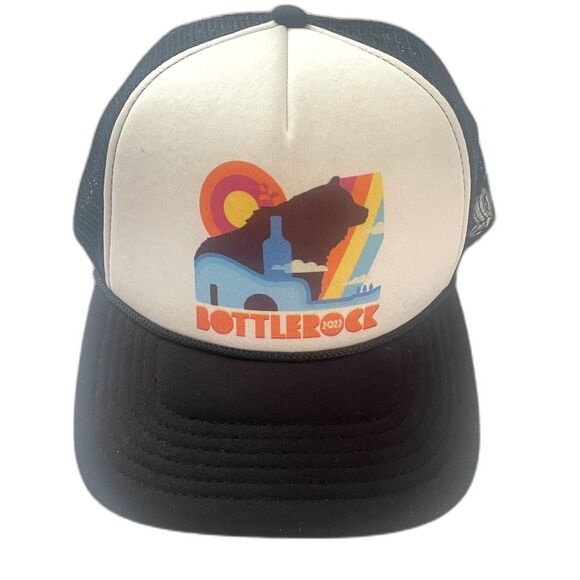 ~ BOTTLEROCK Music Festival Trucker Hat '22 Concert Napa Valley CA Snapback Mesh - Picture 1 of 15